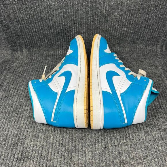 Nike Air Jordan 1 Mid Aquatone Blue Celestial Gold White Mens 8 DQ8426-400 main image 8